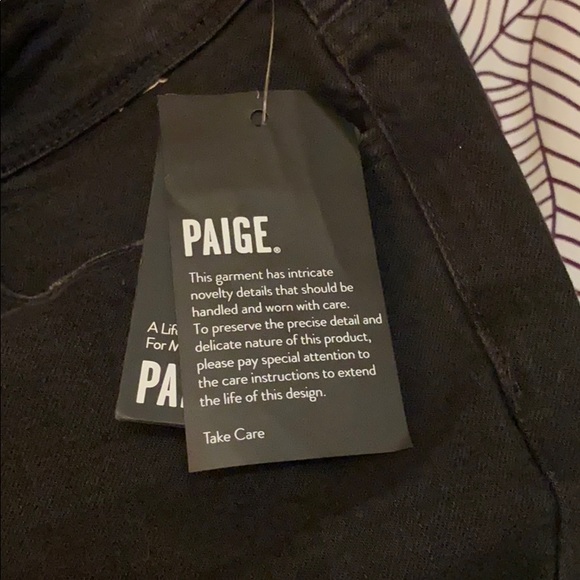 NWT Paige skinny ankle pants. Black size 32 - Picture 4 of 9
